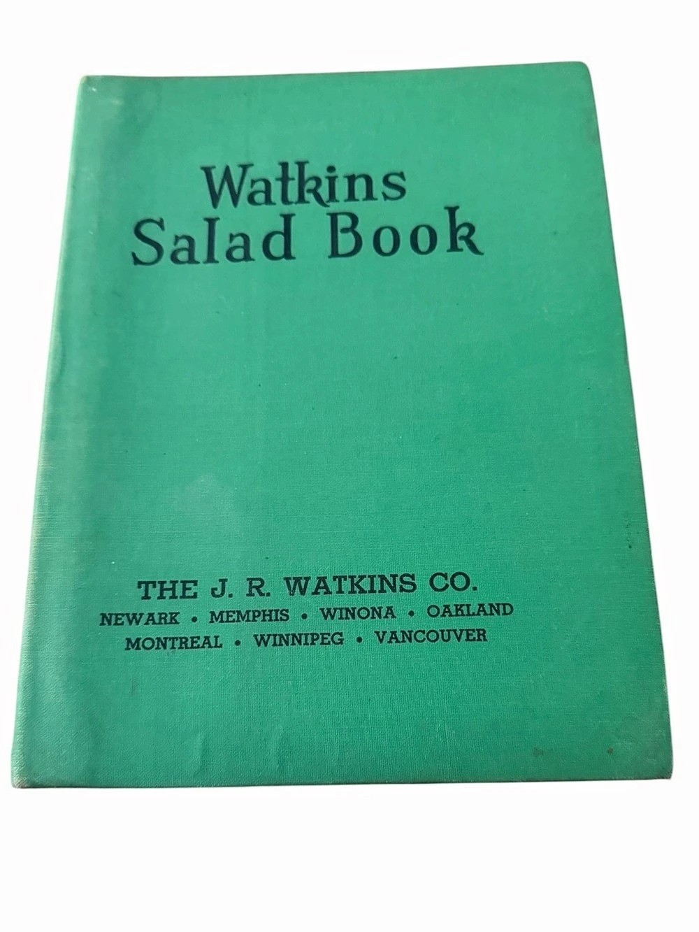 1946 Watkins Salad Book Elaine Allen First Edition J.R. Watkins Vintage Cookbook